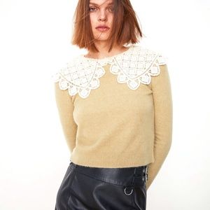 ZARA COMBINATION KNIT SWEATER NWT